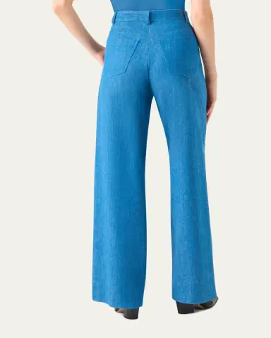 Akris Finnian Wide-Leg Denim Pants | Thumbnail 7