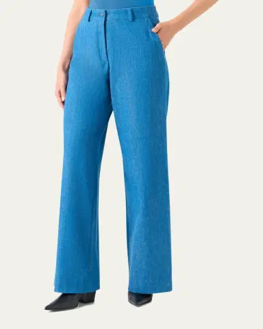Akris Finnian Wide-Leg Denim Pants | Thumbnail 8