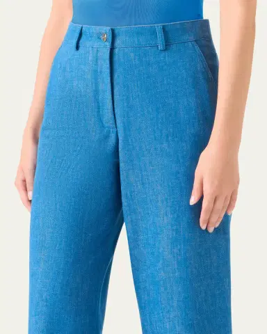 Akris Finnian Wide-Leg Denim Pants | Thumbnail 9
