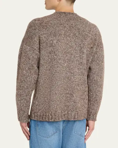 Massimo Alba en's Two-Tone Wool and Cashmere Knit Cardigan | Thumbnail 3