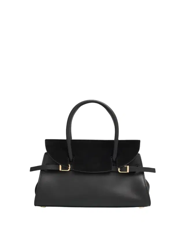 SIMKHAI River Small Suede Flap Top-Handle Bag