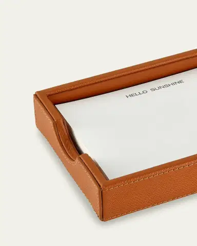 Graphic Image Leather Memo Tray with 25 "Hello Sunshine" Note Cards | Thumbnail 3