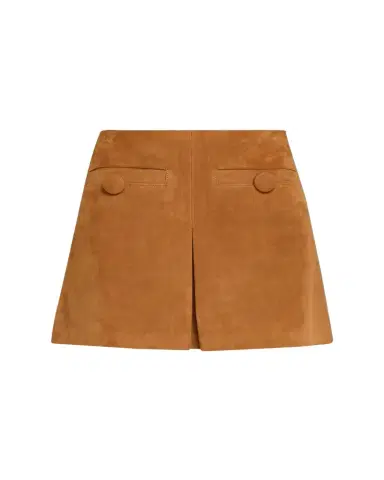 Marc Jacobs Suede Pleat Mini Skirt | Thumbnail 1