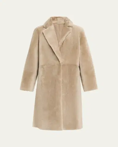 Yves Salomon Ironed Lamb Shearling Coat | Thumbnail 10