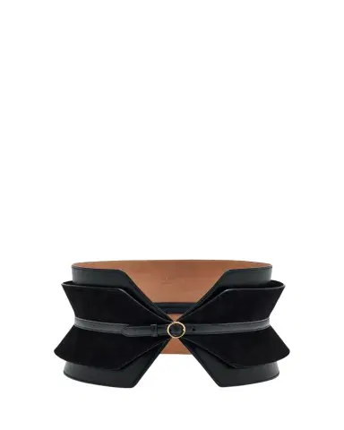 Alaïa Double Bustier Belt in Leather and Suede | Thumbnail 1 Alaïa Double Bustier Belt in Leather and Suede | Thumbnail 1