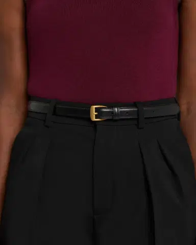 Saint Laurent Thin Leather Belt | Thumbnail 2 Saint Laurent Thin Leather Belt | Thumbnail 2