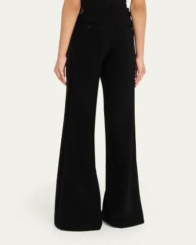 Sergio Hudson Velvet Stripe Crepe Trousers | Thumbnail 3 Sergio Hudson Velvet Stripe Crepe Trousers | Thumbnail 3