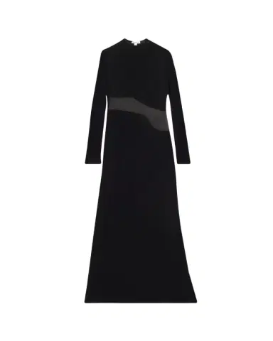 Alaïa Sheer Bodice High-Neck Dress | Thumbnail 1 Alaïa Sheer Bodice High-Neck Dress | Thumbnail 1
