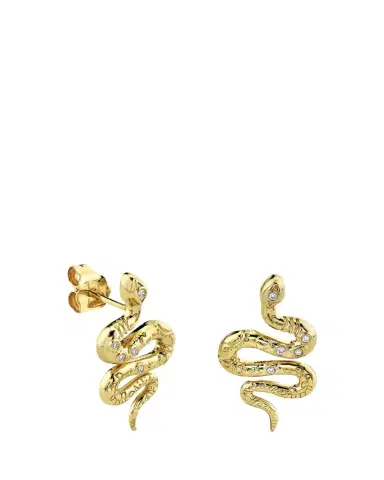 Sydney Evan 14K Yellow Gold Diamond Snake Stud Earring, Single | Thumbnail 1 Sydney Evan 14K Yellow Gold Diamond Snake Stud Earring, Single | Thumbnail 1