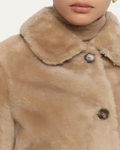 Yves Salomon Short Lamb Shearling Jacket | Thumbnail 5 Yves Salomon Short Lamb Shearling Jacket | Thumbnail 5