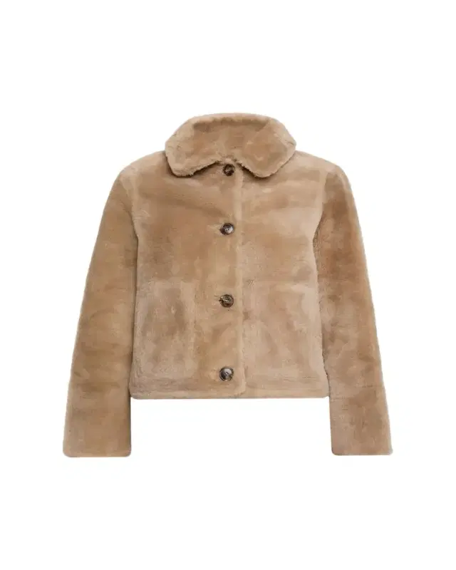Yves Salomon Short Lamb Shearling Jacket
