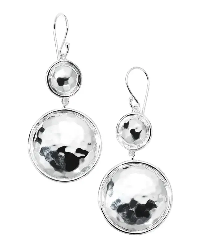 Ippolita 925 Classico Medium Hammered Snowman Earrings