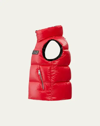 Mackage Kid's Charlee Quilted Logo Vest, Size 2-6 | Thumbnail 5 Mackage Kid's Charlee Quilted Logo Vest, Size 2-6 | Thumbnail 5