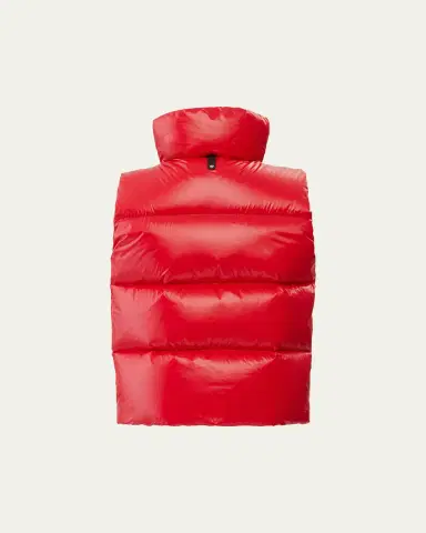 Mackage Kid's Charlee Quilted Logo Vest, Size 2-6 | Thumbnail 6 Mackage Kid's Charlee Quilted Logo Vest, Size 2-6 | Thumbnail 6