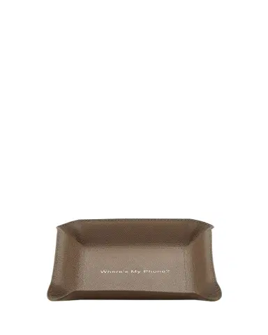 Graphic Image "Where's My Phone?" Leather Valet Tray | Thumbnail 1
