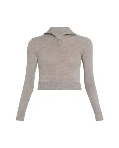 Brandon Maxwell The Paxton Half-Zip Turtleneck Sweater | Thumbnail 1