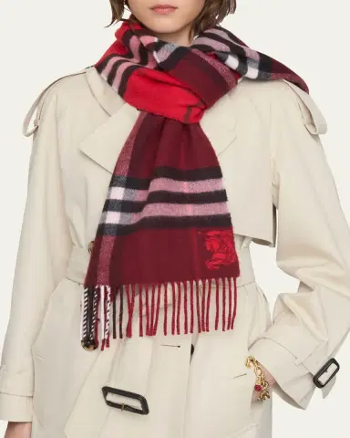 Burberry Double-Faced Wool Check Scarf | Thumbnail 3 Burberry Double-Faced Wool Check Scarf | Thumbnail 3