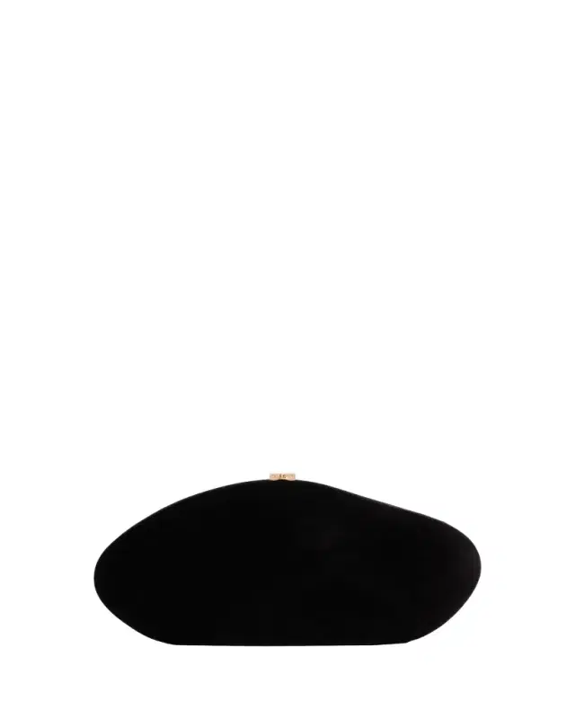 Caldera Velvety Sculptural Clutch Bag