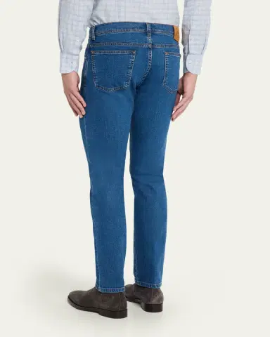Cesare Attolini Men's Five-Pocket Skinny Jeans | Thumbnail 3 Cesare Attolini Men's Five-Pocket Skinny Jeans | Thumbnail 3