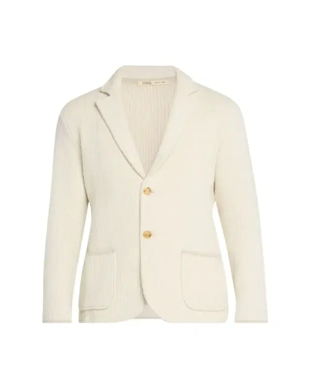 Men's Wool-Blend Rib Contrast-Trim Cardigan