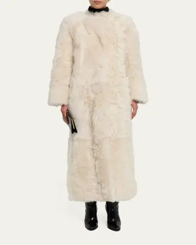 Yves Salomon Long Toscana Lamb Shearling Coat | Thumbnail 2 Yves Salomon Long Toscana Lamb Shearling Coat | Thumbnail 2