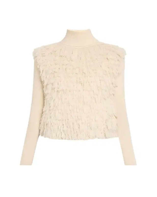 Brandon Maxwell The Chapin Furry Knit Turtleneck Sweater