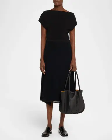 Proenza Schouler Large Ruched Pebbled Calfskin Tote Bag | Thumbnail 4