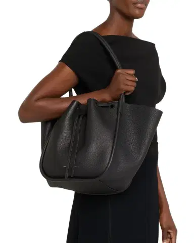 Proenza Schouler Large Ruched Pebbled Calfskin Tote Bag | Thumbnail 1