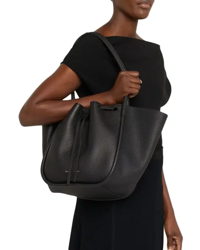 Proenza Schouler Large Ruched Pebbled Calfskin Tote Bag