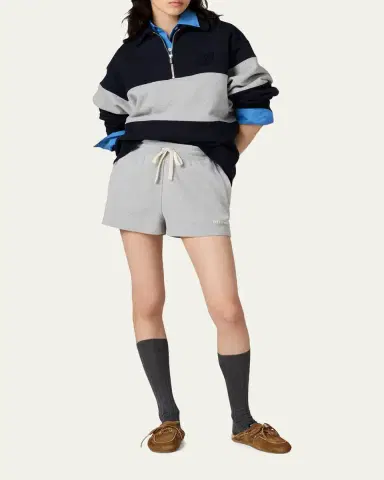 Miu Miu Striped Cotton Polo Sweatshirt | Thumbnail 3