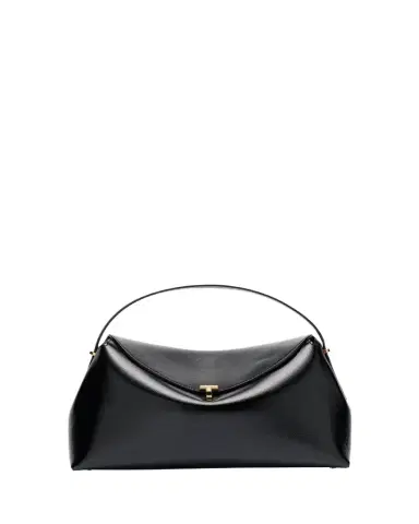 Toteme T-Lock Naplack Leather Top-Handle Bag | Thumbnail 1