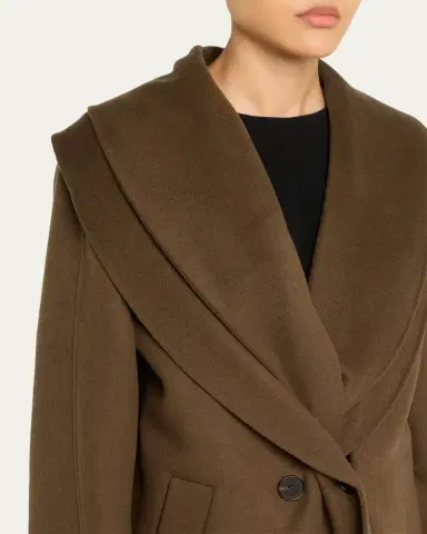 RÓHE Double-Face Wool Scarf Coat | Thumbnail 5 RÓHE Double-Face Wool Scarf Coat | Thumbnail 5