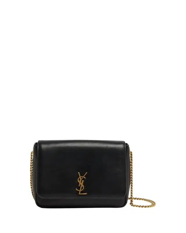 Saint Laurent Kate YSL Flap Shoulder Bag in Leather