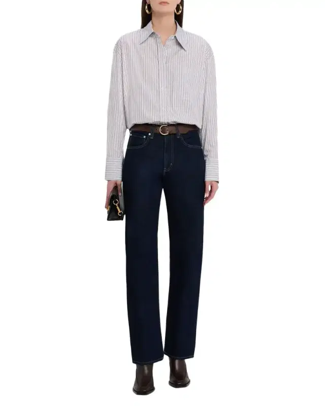Big Joe Striped Cotton Button-Front Shirt