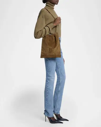 Saint Laurent Jamie 4.3 YSL Pochon Shoulder Bag in Suede | Thumbnail 9 Saint Laurent Jamie 4.3 YSL Pochon Shoulder Bag in Suede | Thumbnail 9