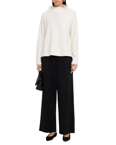 Eileen Fisher Missy Waffle-Knit Funnel-Neck Sweater | Thumbnail 1 Eileen Fisher Missy Waffle-Knit Funnel-Neck Sweater | Thumbnail 1
