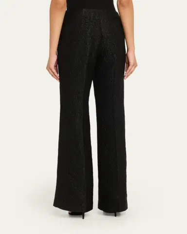 Saloni Flute-B Rose Brocade Trousers | Thumbnail 3 Saloni Flute-B Rose Brocade Trousers | Thumbnail 3
