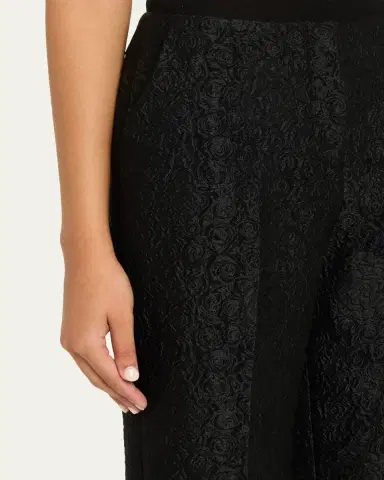 Saloni Flute-B Rose Brocade Trousers | Thumbnail 5 Saloni Flute-B Rose Brocade Trousers | Thumbnail 5