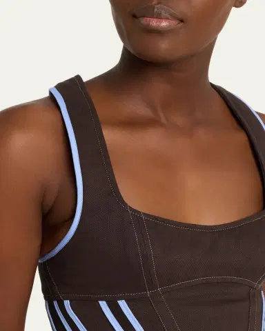 JANE WADE Raceback Denim Bustier Top | Thumbnail 5