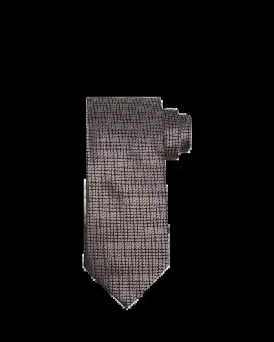 Zegna Men's Neat Micro-Jacquard Silk Tie | Thumbnail 2