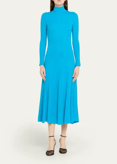 Alaïa Heart Cutout Turtleneck Long-Sleeve Maxi Dress | Thumbnail 6 Alaïa Heart Cutout Turtleneck Long-Sleeve Maxi Dress | Thumbnail 6