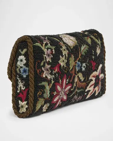 Valentino Garavani Vain Floral Beaded Shoulder Bag | Thumbnail 2 Valentino Garavani Vain Floral Beaded Shoulder Bag | Thumbnail 2
