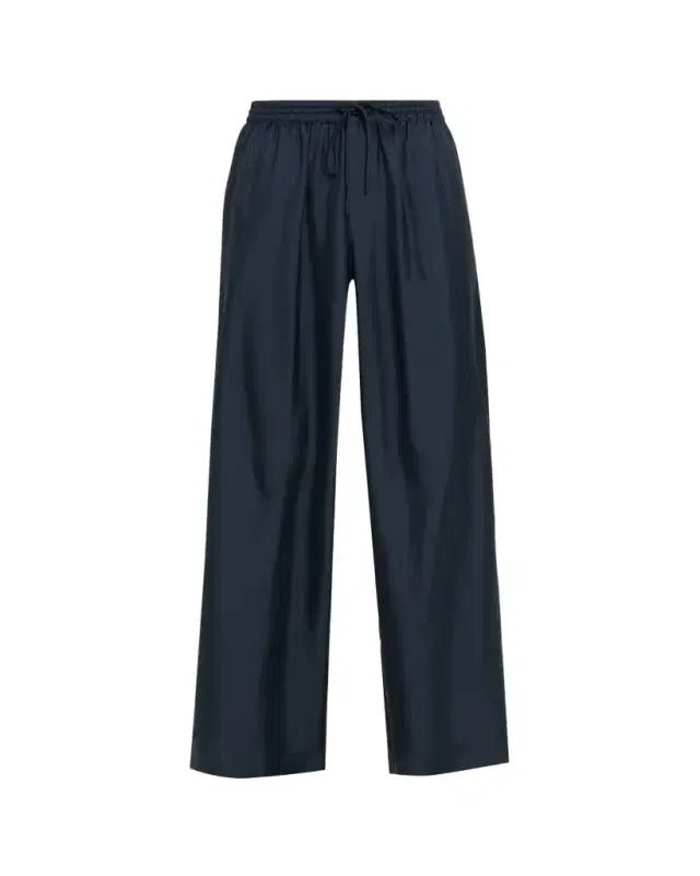 Wide-Leg Silk Trousers