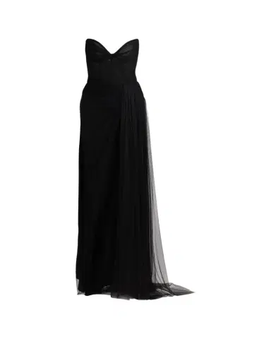 MONIQUE LHUILLIER No Wrap Strapless Tulle Gown | Thumbnail 1