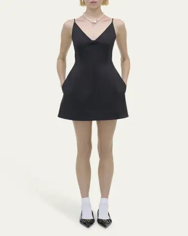 Marc Jacobs Satin Bow Mini Dress | Thumbnail 2