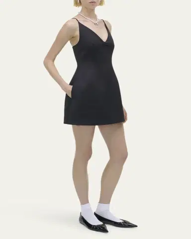 Marc Jacobs Satin Bow Mini Dress | Thumbnail 4