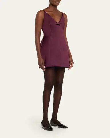 Marc Jacobs Satin Bow Mini Dress | Thumbnail 7