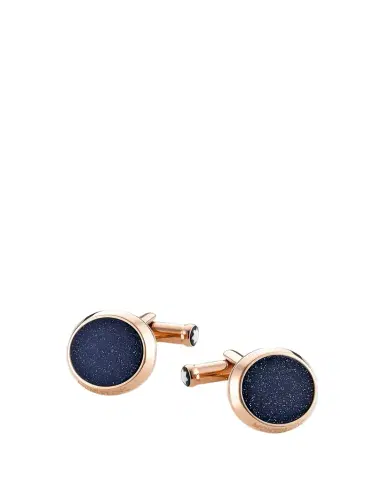 Montblanc Men's Meisterstuck Round Stone Cufflinks | Thumbnail 1 Montblanc Men's Meisterstuck Round Stone Cufflinks | Thumbnail 1