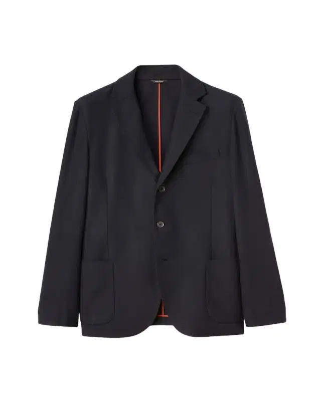 Men's Notched-Lapel Single-Breasted Sweater
