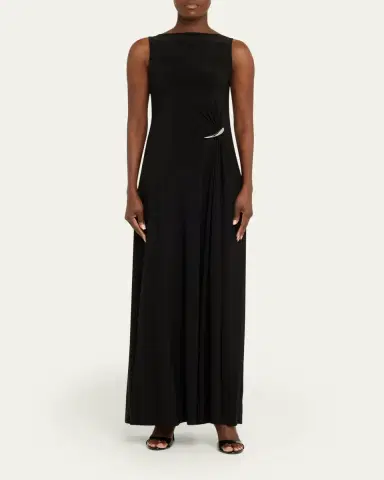 Grace Ling Strapless Claw Gathered Maxi Dress | Thumbnail 2 Grace Ling Strapless Claw Gathered Maxi Dress | Thumbnail 2